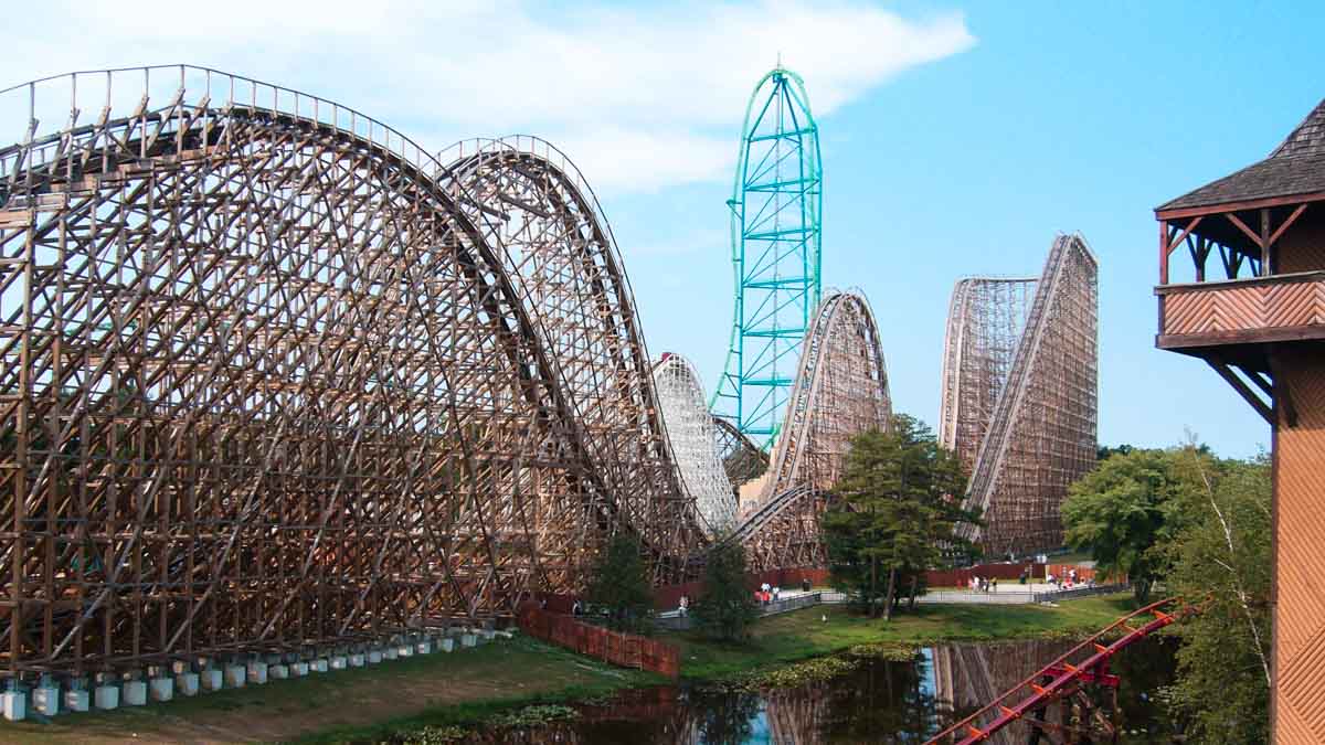 Kingda Ka and El Toro in Six Flags Great Adventure, New Jersey, Theme park fanatic route - USA road trip