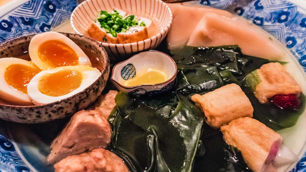 Oden bowl from Kamata oden - Things to eat in Tokyo