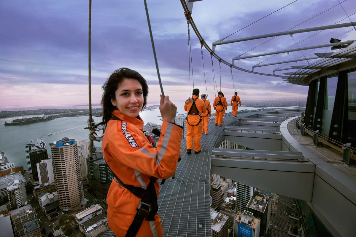 Auckland SkyWalk at Auckland Tower - New Zealand Best Things to Do
