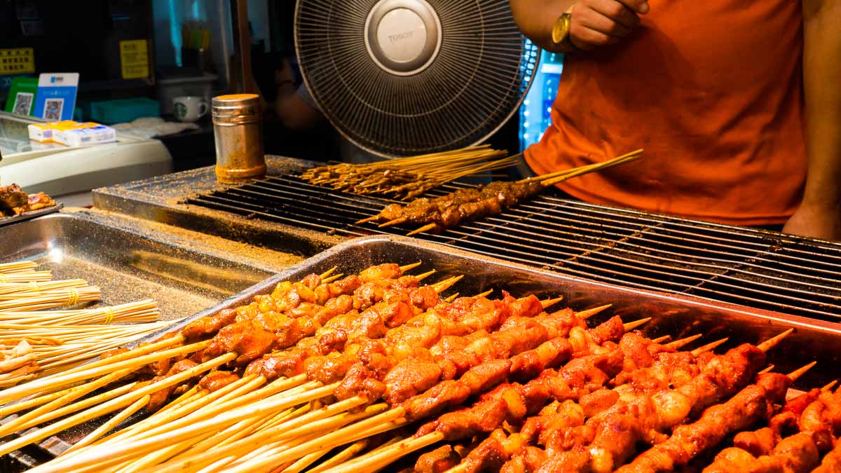 BBQ beef skewers - things to eat in central china