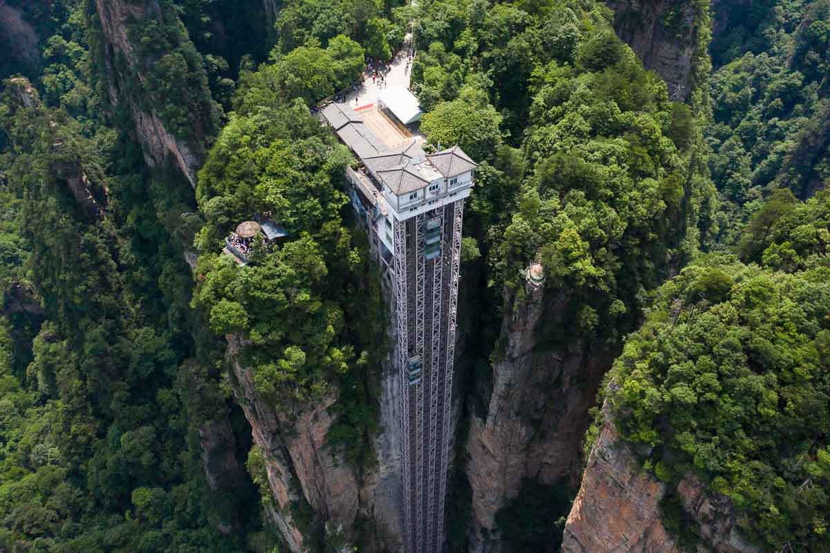 Bailong Elevator 1 - Things to do in Zhangjiajie