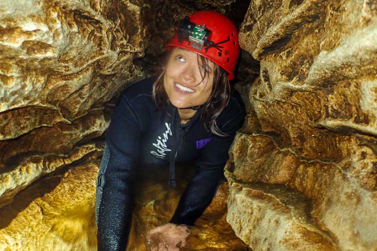 Crawling through Ruakuri Cave - New Zealand Best Things to Do