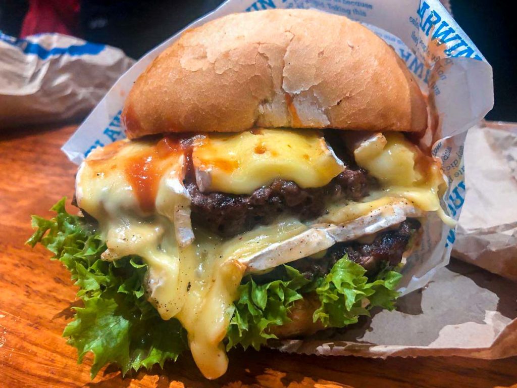 Fergburger Double Beef and Cheese - New Zealand Best Things to Do