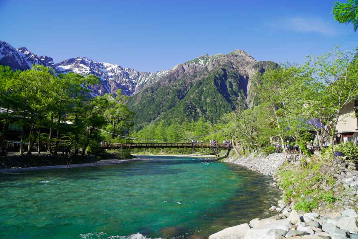 Kappabashi Kappa Bridge in Kamikochi - Nagano Itinerary for Couples Kamikochi Norikura Matsumoto