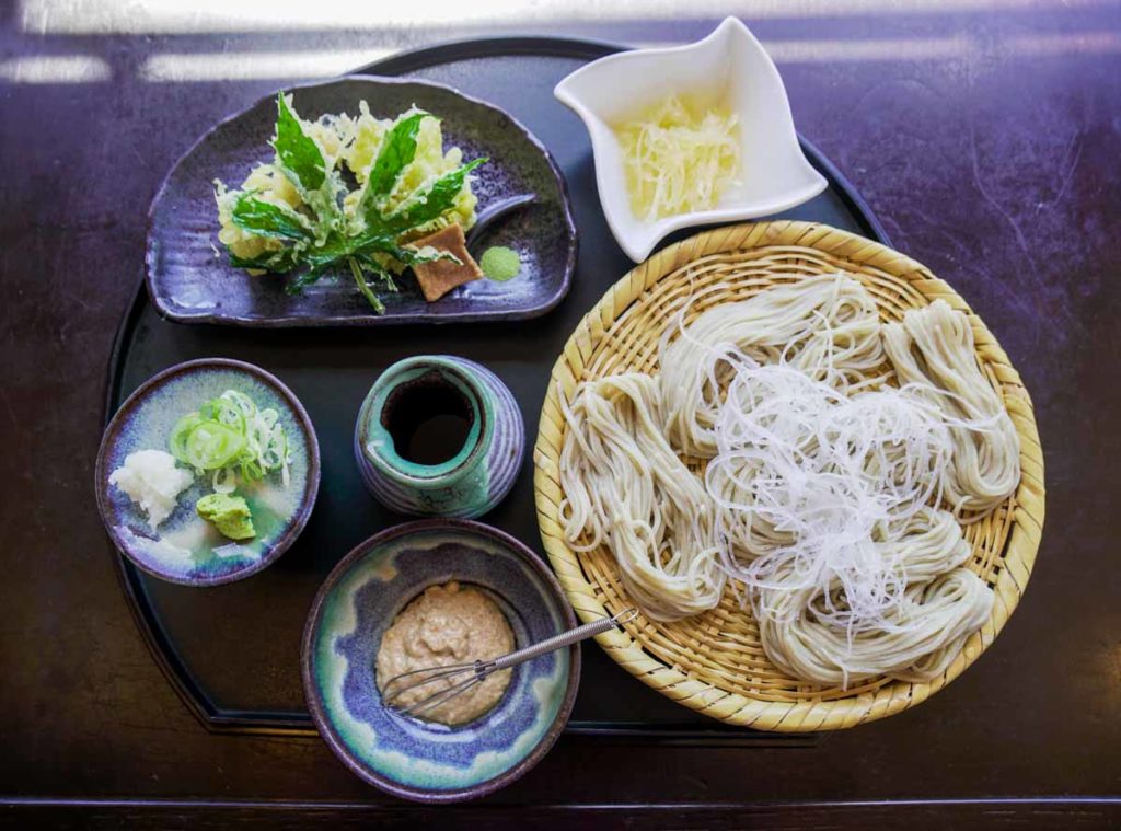 Ninja Soba Set at Togakushi Soba Yamaguchiya - Nagano Itinerary for Couples Kamikochi Norikura Matsumoto