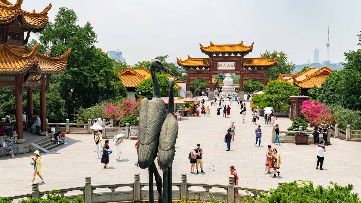 Yellow Crane Tower Entrance - Things to do in Wuhan - Central China Itinerary