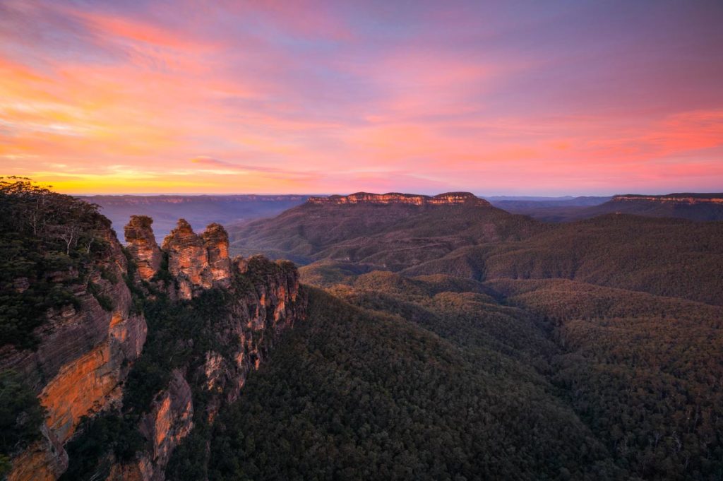 Blue Mountains Three Sisters - Holiday with parents in New South Wales