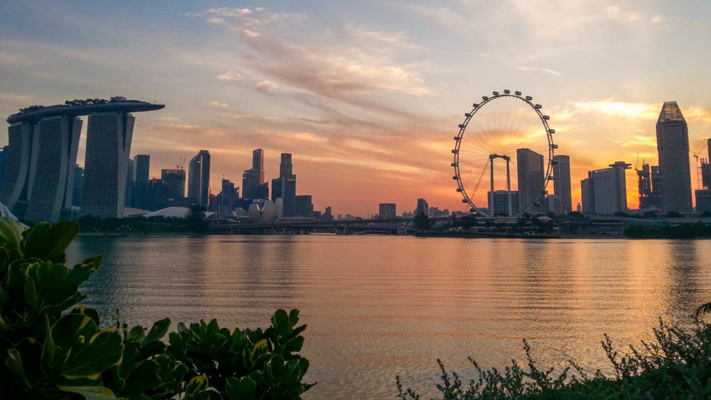Singapore Sunrise Skyline - Singapore Travel Guide