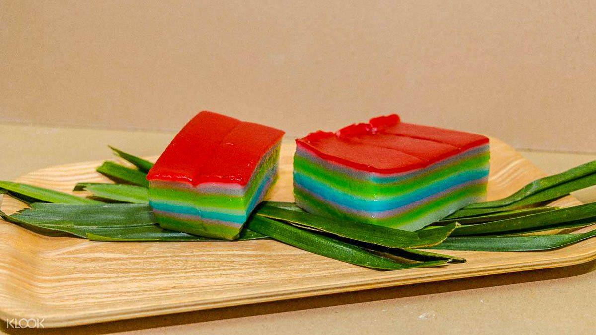 Singapore Traditional Snacks Rainbow Kueh - Singapore Travel Guide