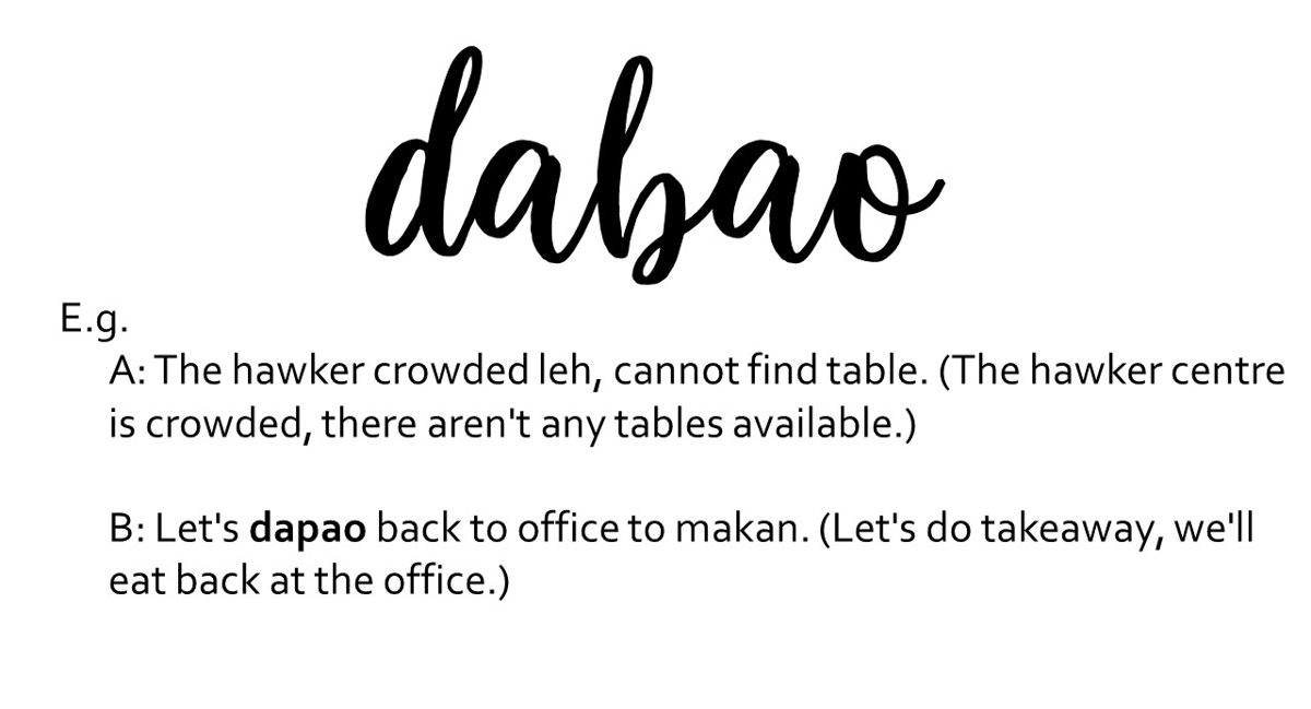 Singlish DABAO - Essential Singlish Terms