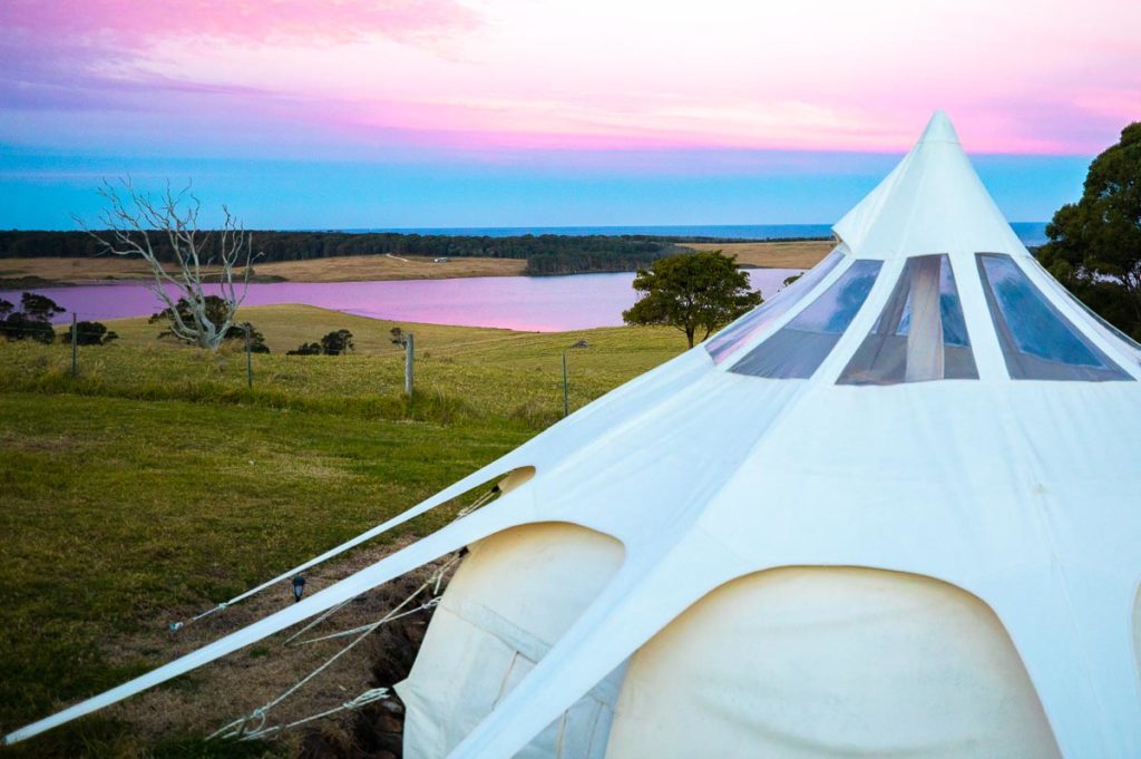 Tilba Lake Glamping - Holiday with parents in New South Wales