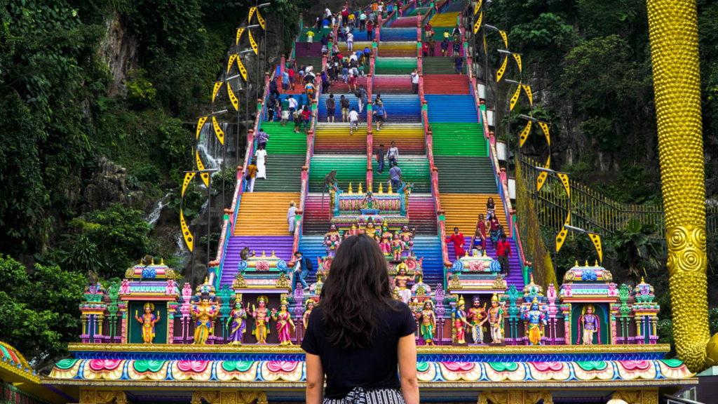 Batu Caves Colourful Steps - Kuala Lumpur Itinerary