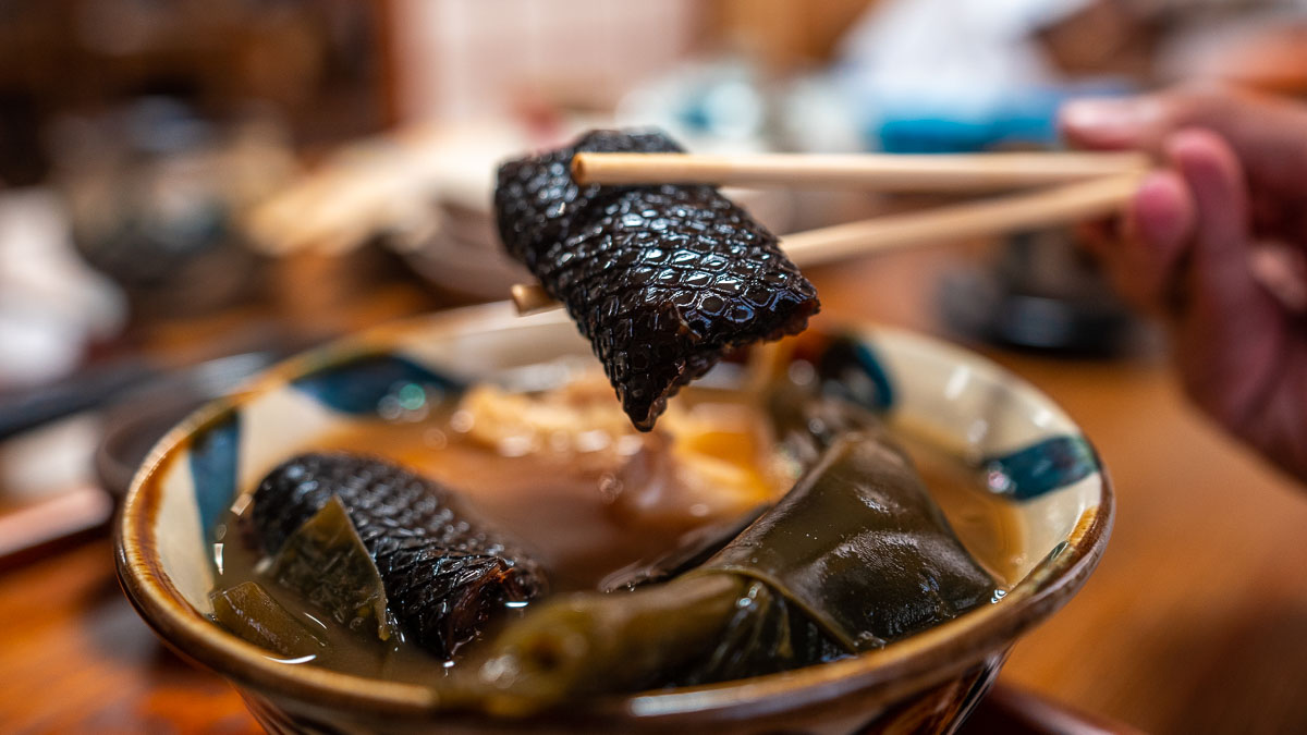 Irabu Sea Snake Soup - Okinawa Itinerary