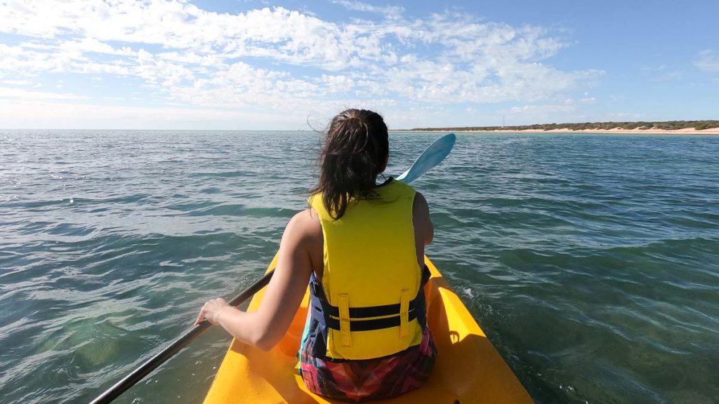 Kayaking at Monkey Mia Western Australia Itinerary