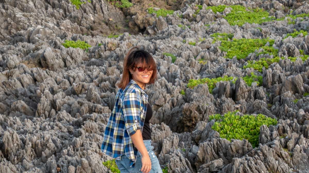 Posing at Cape Hedo - Things to Do in Okinawa 