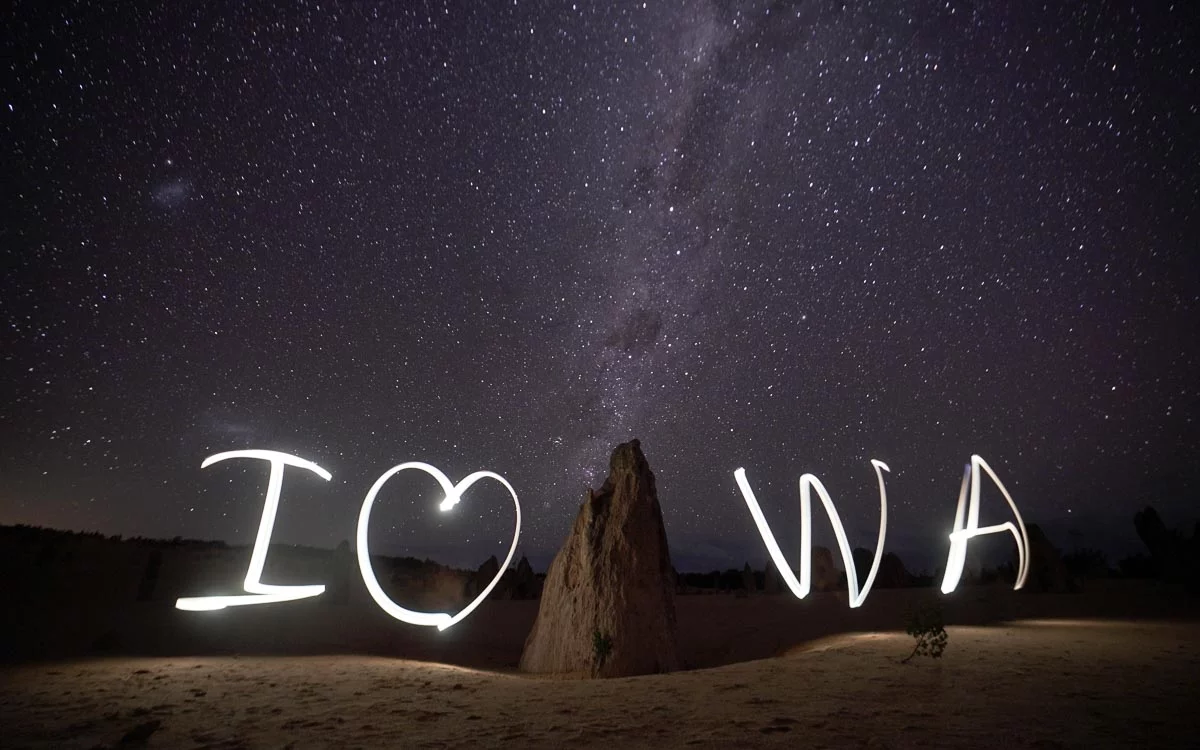 The Pinnacles Night - Things to do in Western Australia: Instagram Hotspots