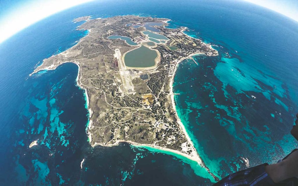 View from Skydiving - Rottnest Island Day Trip
