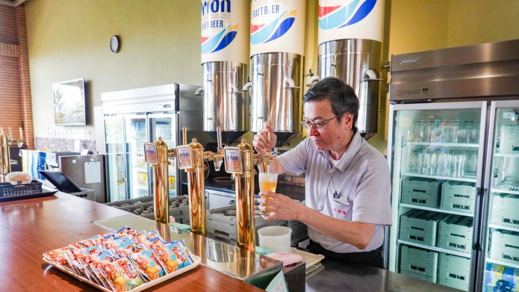 beer tasting orion happy park - Okinawa guide