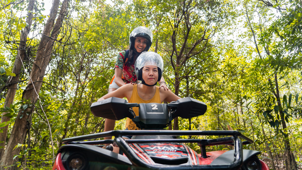 ATV-ing through the forest - Bintan Itinerary