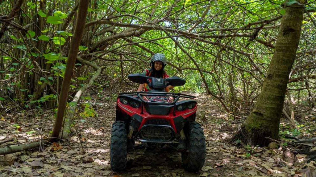 ATV through forests
