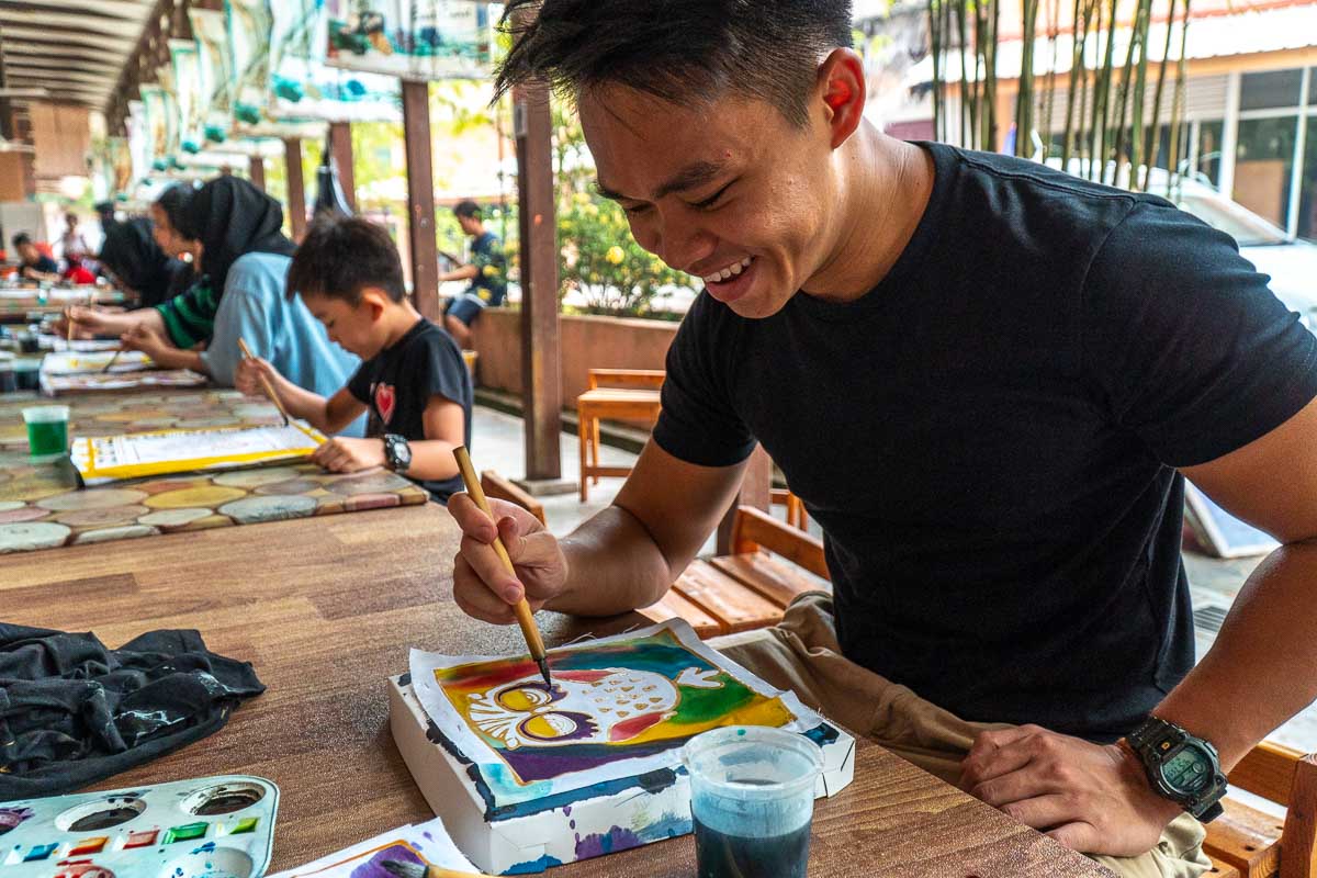 Batik Painting at Natural Batik Village in Kuantan