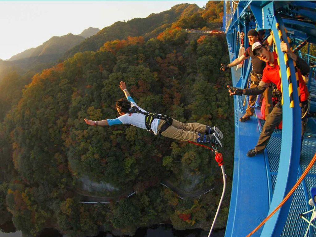 Bungy Jump Off the Ryujin Suspension Bridge - Where to Go in Japan - Underrated Cities Near Narita Airport