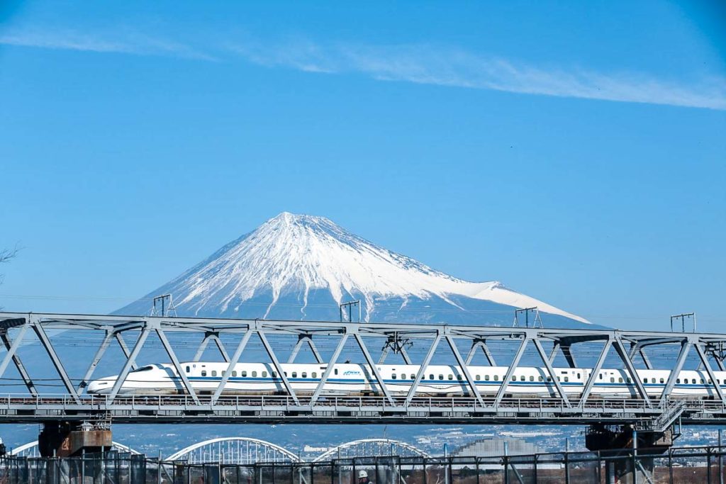 Mount Fuji Shinkansen Train - Japan (Kanto and Chubu region)