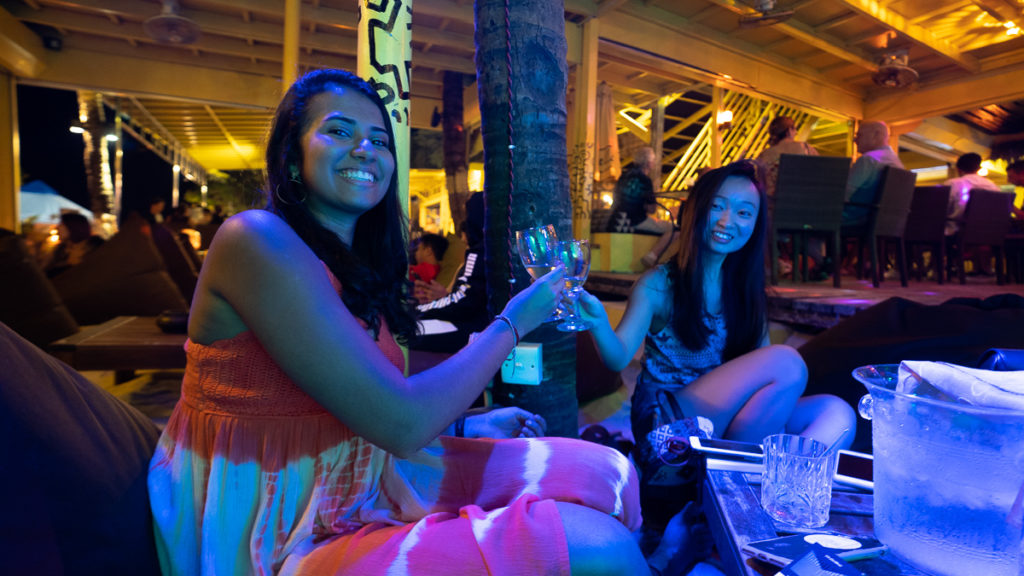 Drinks at Yellow Beach Cafe for nightlife in Langkawi