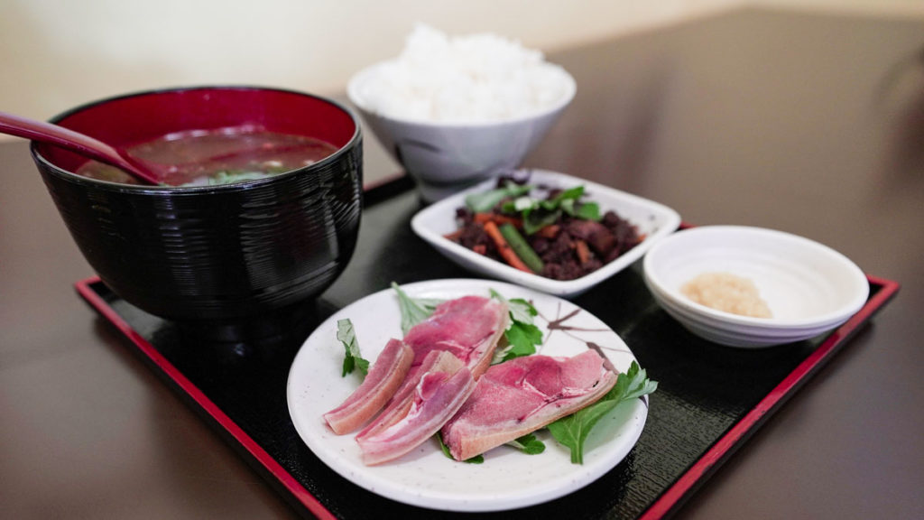 goat sashimi - Okinawa food guide