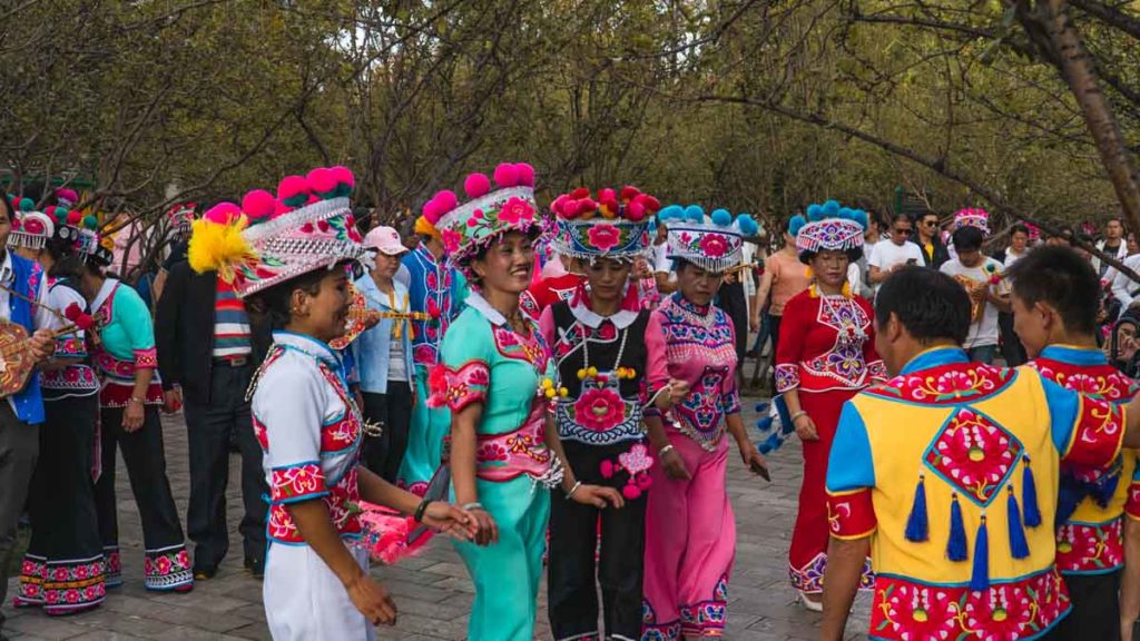 Green Lake Park (Dancers) - Yunnan Province in China