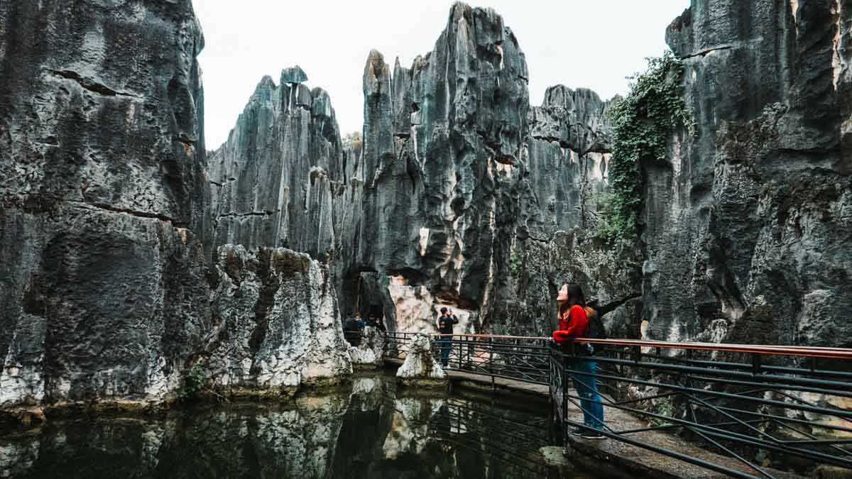 Stone Forest (Walkway) - Yunnan China
