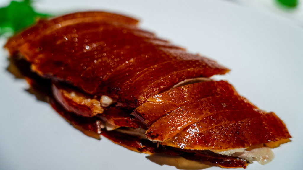 Close-up of Peking Duck