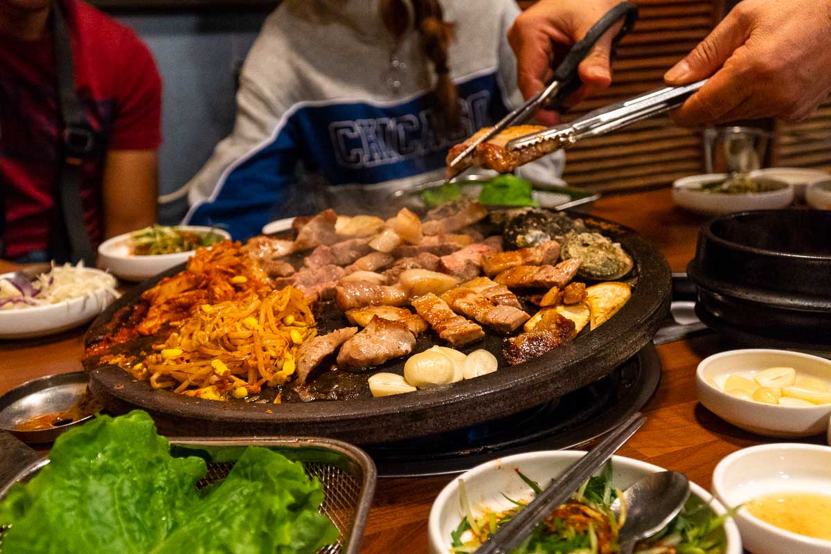 Jeju KBBQ Black Pork Street Hwaro Hyang - Jeju Itinerary