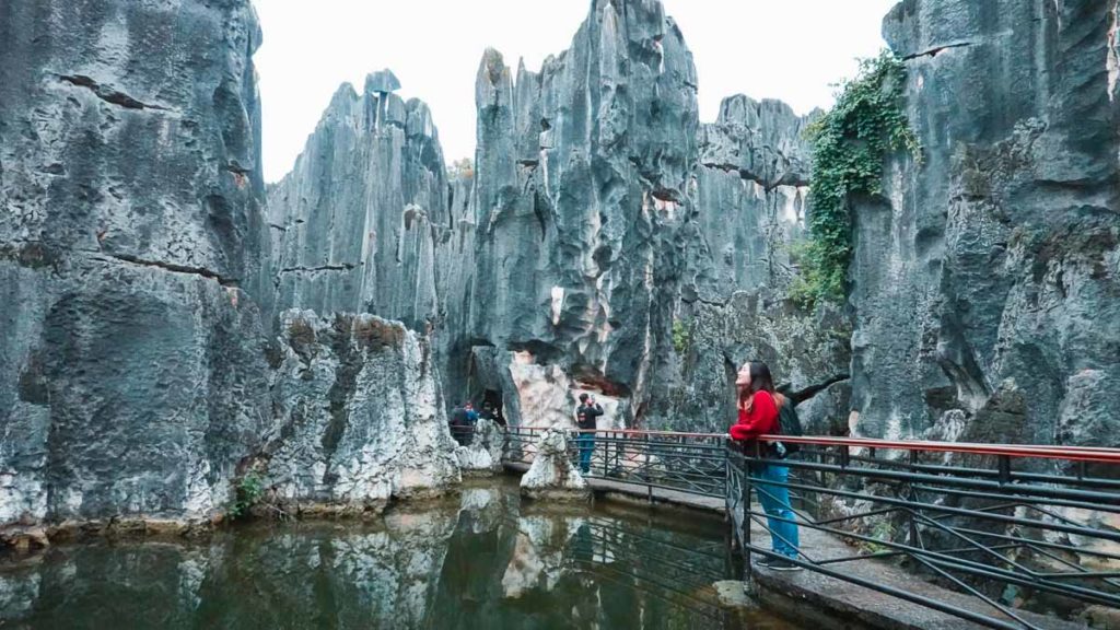 Lake in Yunnan Shilin Stone Forest - China Things to do in Kunming city