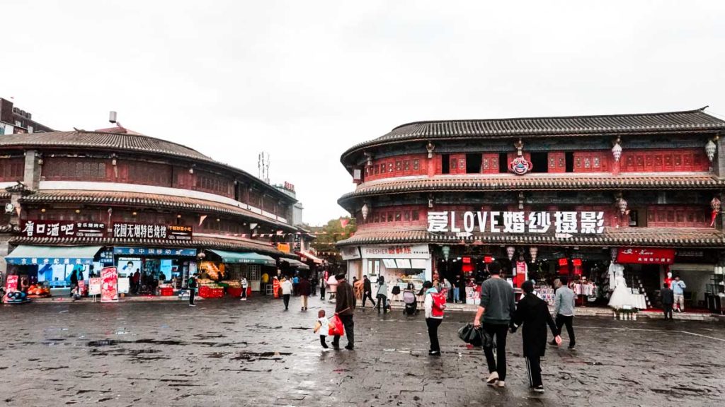 Modern shops in Guandu Ancient Town - China Things to do in Kunming city