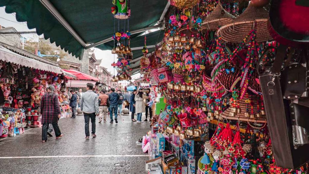 Shops along Guandu Ancient Town - China Things to do in Kunming city