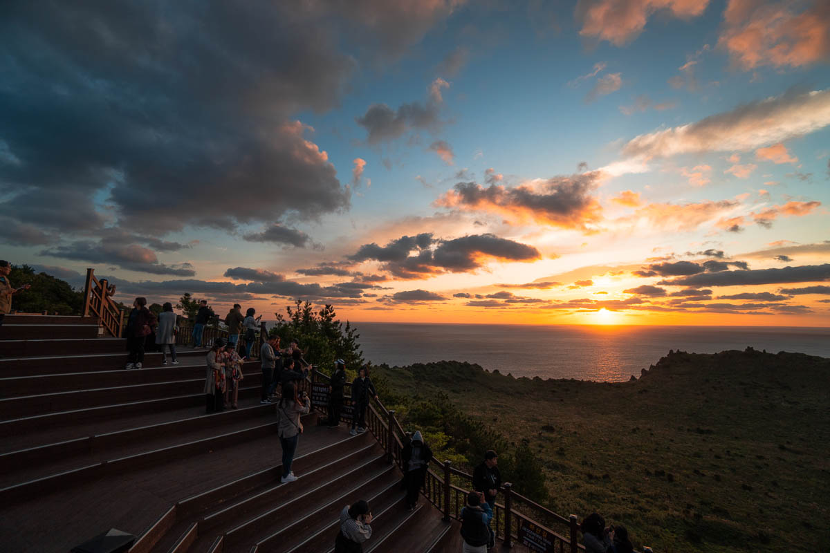 Sunrise at Seongsan Ilchubong Peak - Jeju Itinerary