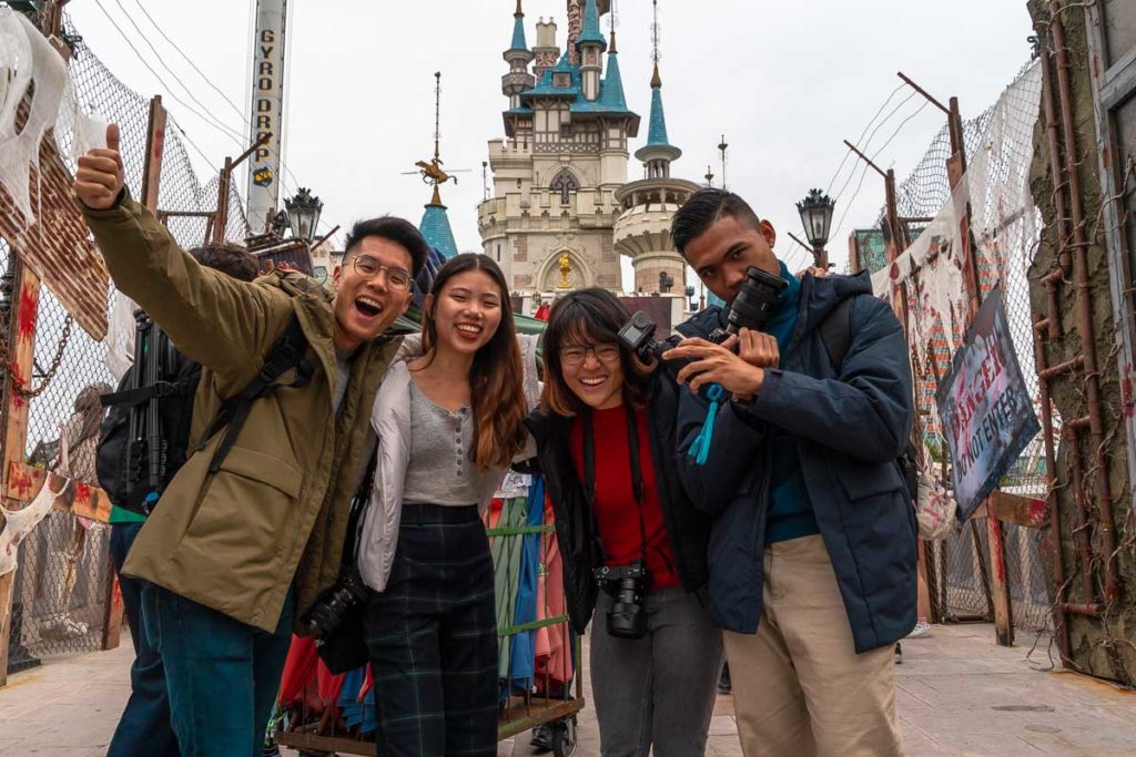 Team Korea at Lotte World