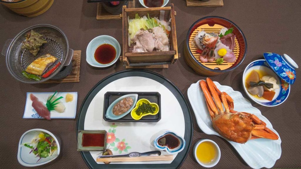 Sado Yahatakan Hotel Dinner - Japan Itinerary Niigata and Sado Island