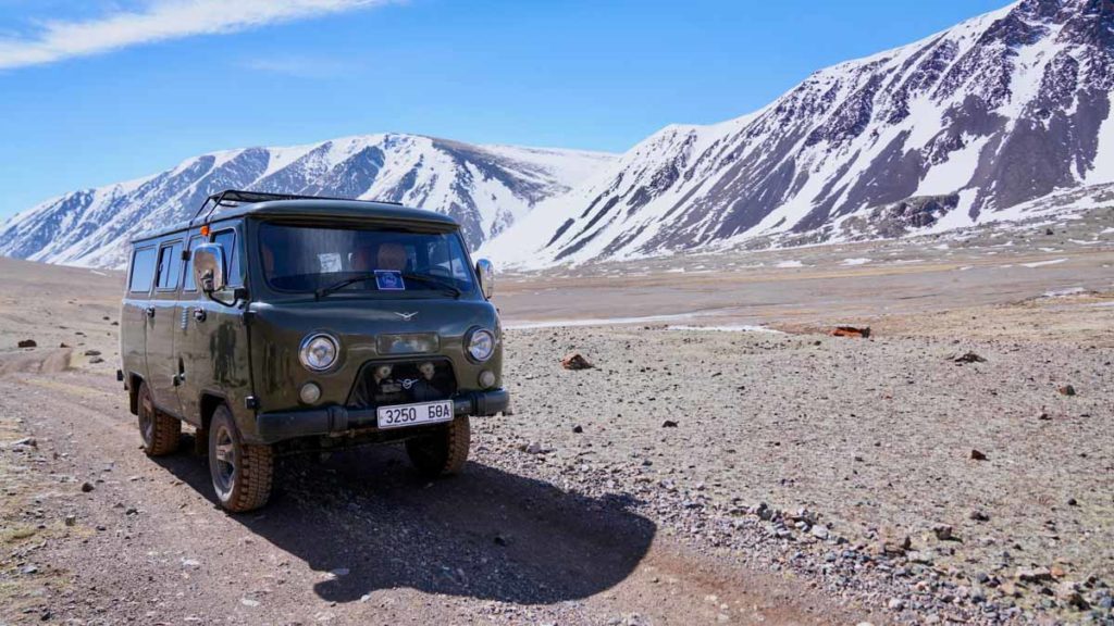 Altai Tavan Bogd National Park Russian 4x4 Van - West Mongolia Itinerary