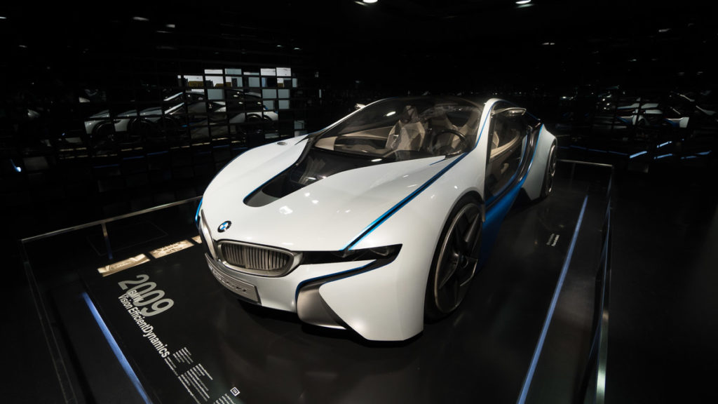 Futuristic Car inside the BMW Museum in Munich - Germany Itinerary