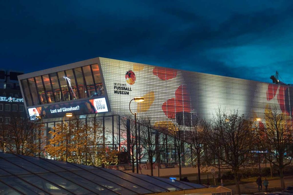 German Football Museum at night - Germany Itinerary