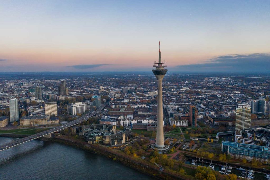 Rhine Tower Dusseldorf -Germany Itinerary