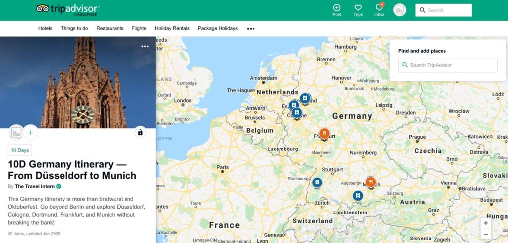 TripAdvisor - Germany Itinerary