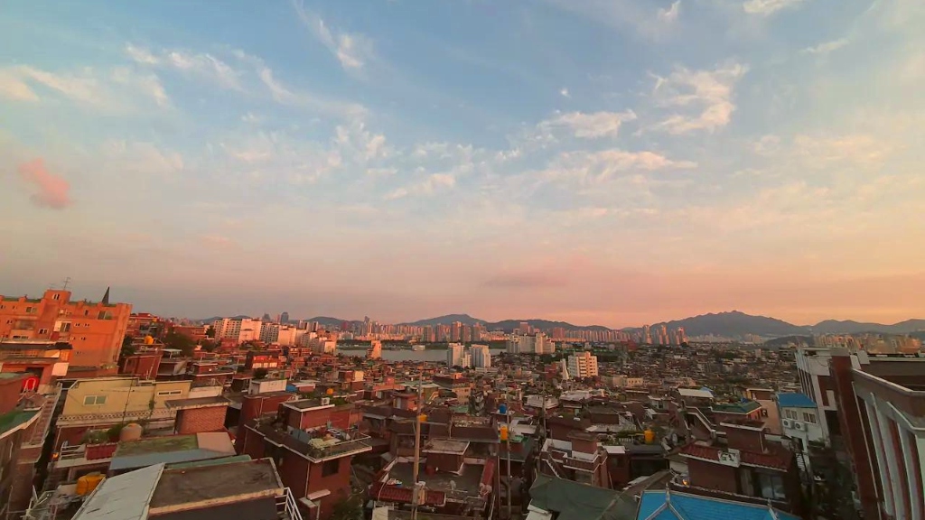 Rooftop views at Itaewon Heaven Airbnb