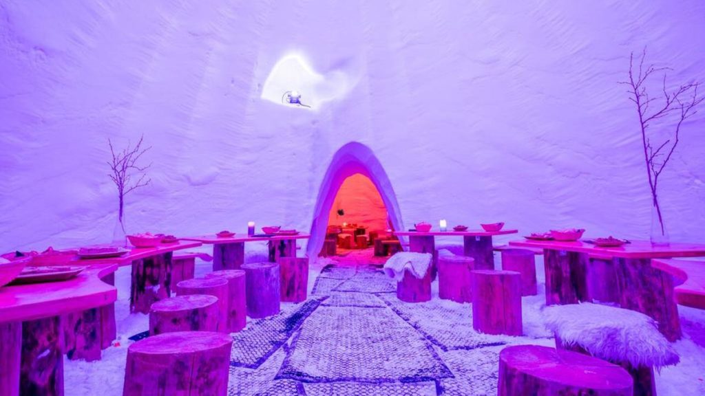 Avoriaz France Village Igloo Morzine Avoriaz Dining Room - Ice Hotels