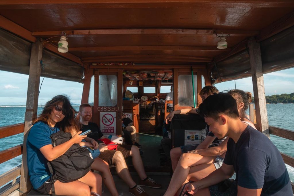 Ferry Interior - Pulau Ubin Boat