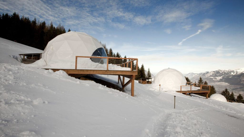 Monthey Switzerland Whitepod Swiss Alps - Monthey Switzerland Whitepod Family Room - Snow Hotels