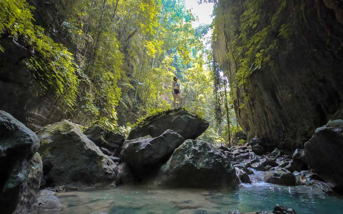 Canyoneering Posing — What to Do in Cebu, Philippines