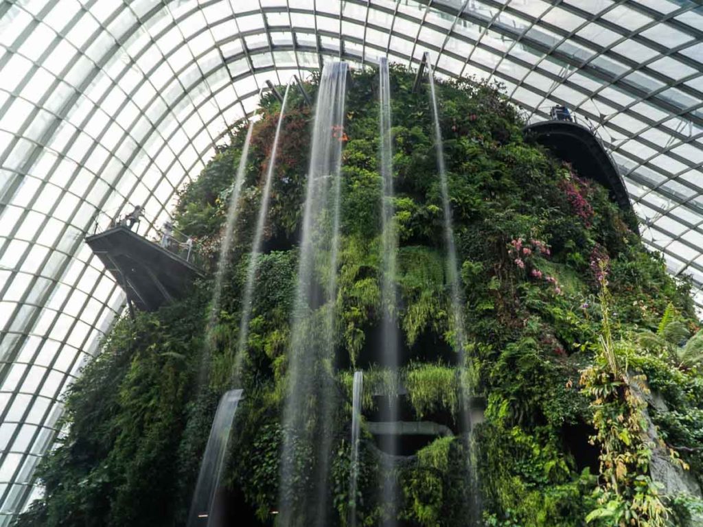 Cloud Dome Waterfall - Singapore itinerary